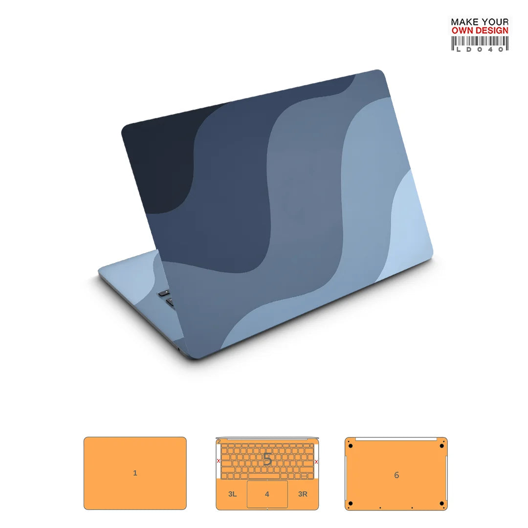 Autocollant de peau coloré pour Macbook Pro 14 2021 2023 2024, protecteur d'écran de peau entièrement dérivé