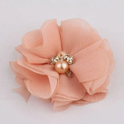 Mini fleurs artificielles en tissu mousseline de soie, 8 pièces, 2 pouces, 35 couleurs, pour Invitation de mariage, décoration de robe