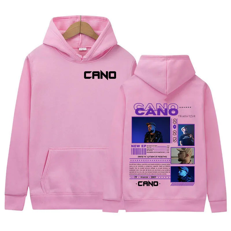 Sweat à capuche Hared Cano Music Album Tour pour hommes et femmes, pull hip hop vintage, sweat à capuche décontracté, streetwear à la mode, 2025