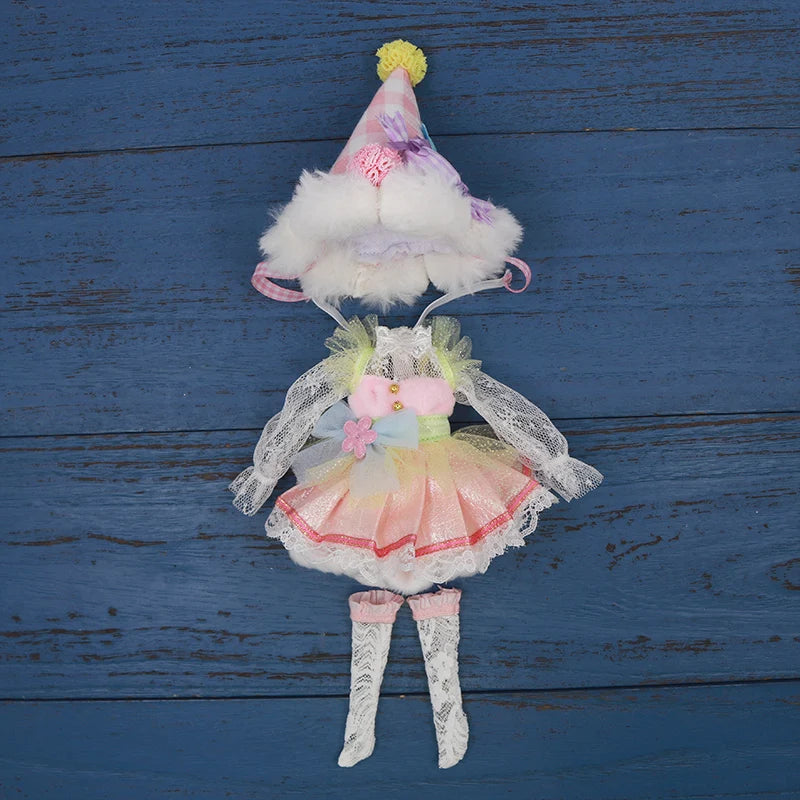 Vêtements kimono de poupée Blyth faits à la main, vêtements de poupée Blyth OB22 24, oreilles de lapin, robe de princesse pour Ymy Licca Azones Ob24 Ob27 Fr