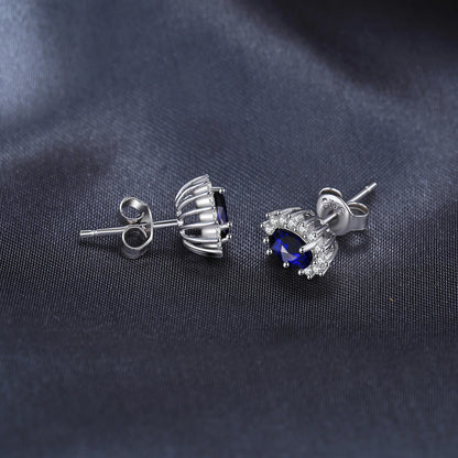JewelryPalace – boucles d'oreilles en argent Sterling 925, saphir bleu, rubis, améthyste naturelle, grenat, péridot, topaze,
