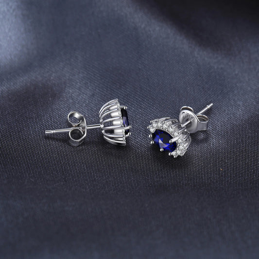 JewelryPalace – boucles d'oreilles en argent Sterling 925, saphir bleu, rubis, améthyste naturelle, grenat, péridot, topaze,