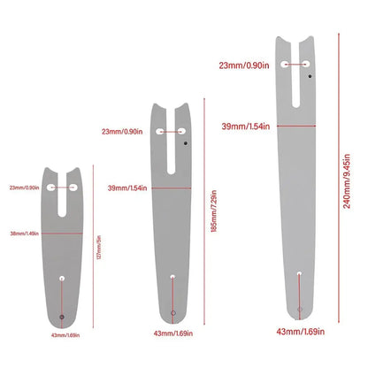 1 ensemble nouveau pour scie électrique chaîne guide plaque ensemble forestière taille jardin outil scie chaîne Kit 4/6/8 pouces acier tronçonneuse plaque