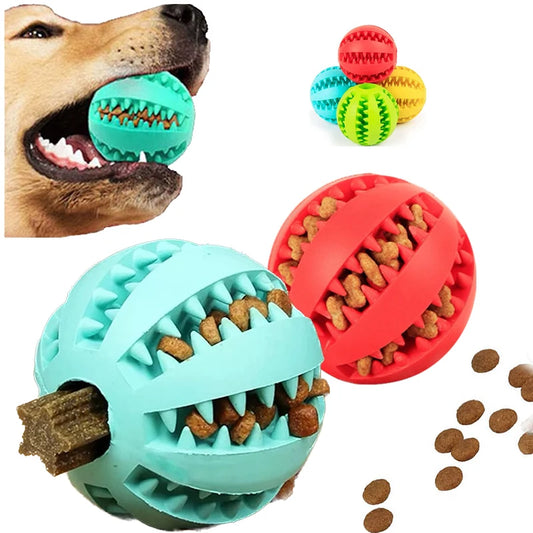 Boule de jouet pour chien, boules en caoutchouc interactives