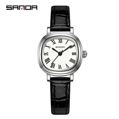 SANDA 1137 mode femmes Quartz élégant or Rose Simple romain bracelet en acier inoxydable