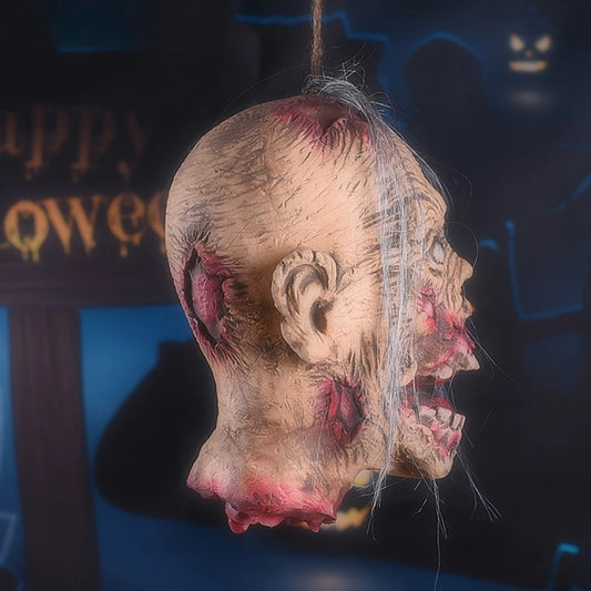 Halloween réaliste mâle femelle suspendu fausse tête Latex torse hanté demi-corps suspendu cadavre fantôme maison Bar fête décor accessoire