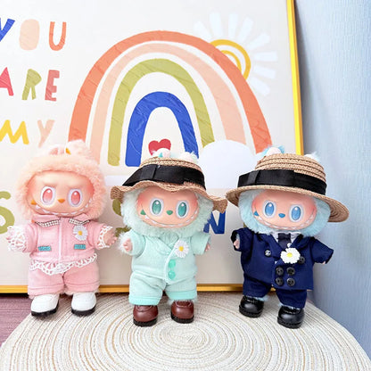 Labubu I II vêtements pendentif Labubu assis bébé vêtements mode costume accessoires mignons