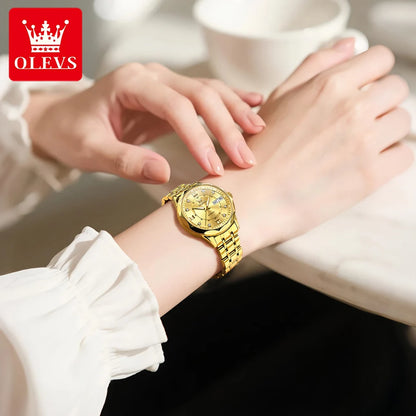 OLEVS 6727  montres mécaniques automatiques Simple polyvalent 30m étanche