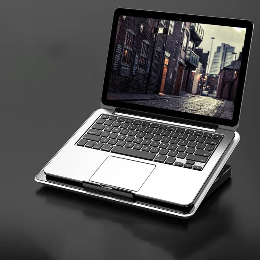 Support de refroidissement pour ordinateur portable à panneau métallique, ventilateur de refroidissement pour ordinateur portable de jeu, tapis de refroidissement pour ordinateur portable de 17 pouces