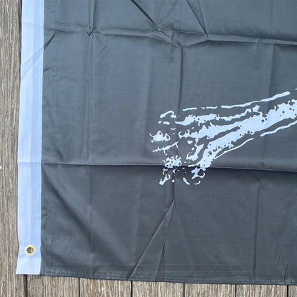 Xvggdg 90*150CM drapeau pirate/drapeau crâne/bannière Halloween/Halloween activités qualité polyester