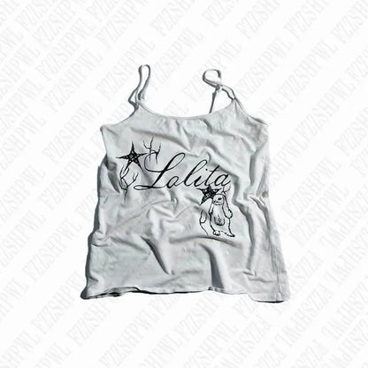 Haut court vintage à imprimé graphique esthétique, mode grunge gothique, haut précieux Y2k, streetwear, hip hop décontracté, slim, glaEMO