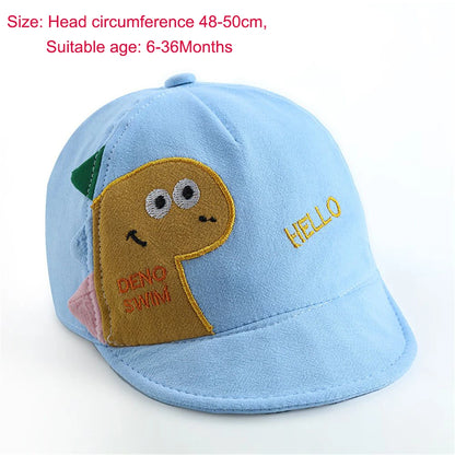 Casquette de Baseball en Maille pour Enfant, Chapeau de Soleil Ajustable, Motif Dinosaure de Dessin Animé, pour l'Extérieur, pour Bébé Garçon et Fille
