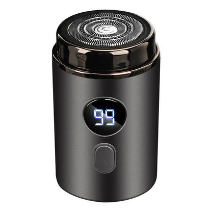 Petit pistolet en acier rasoir type-c rechargeable affichage numérique rasoir électrique pour hommes intelligent portable mini utilisation en voyage