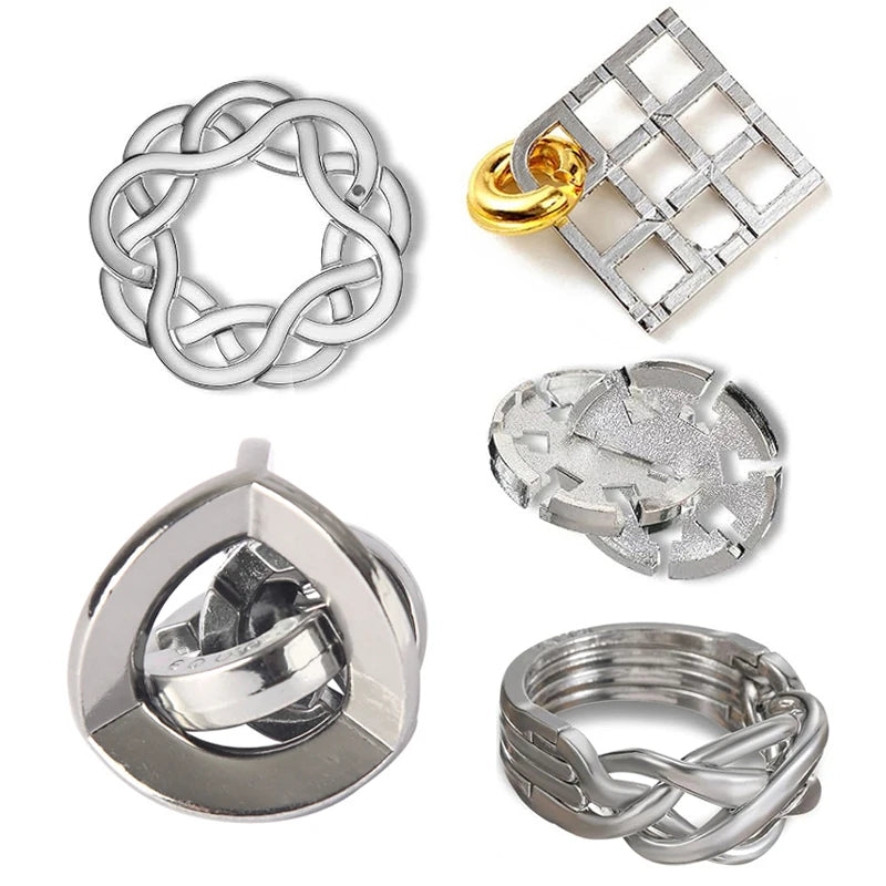 Classique IQ métal Puzzle casse Tete jouets éducatifs jeux ments pour adultes enfants nouveauté cadeaux Juegos De Inteligencia