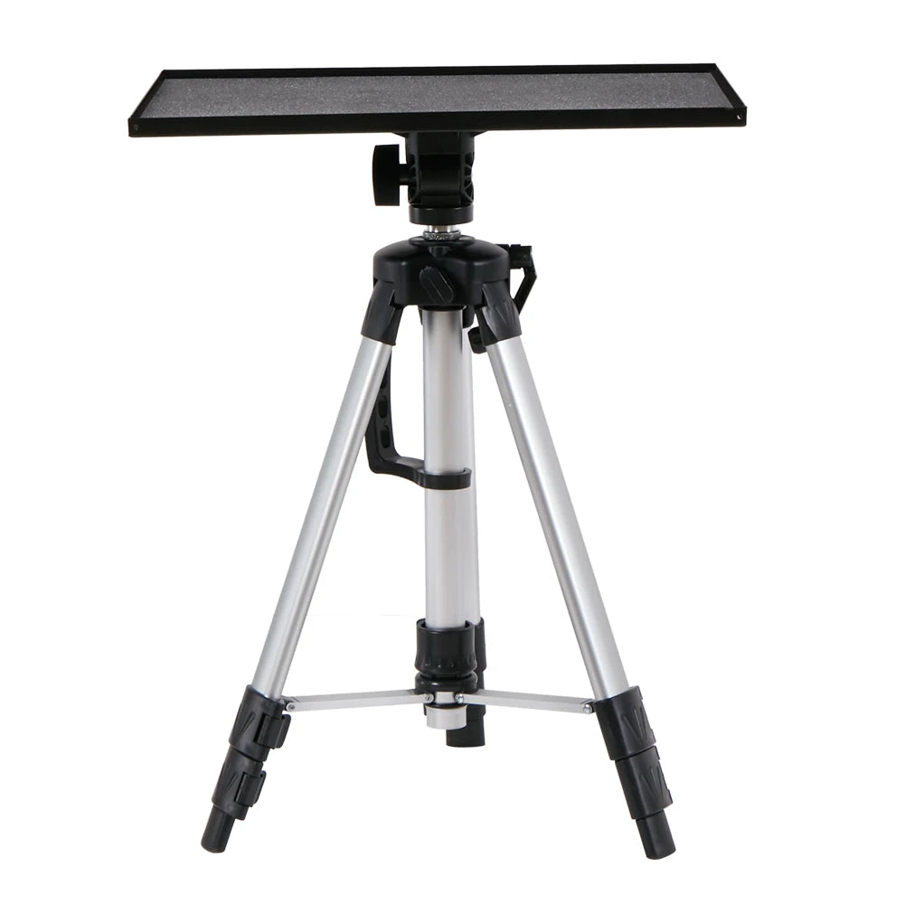 Trépied Vidéorojecteur en Aluminium, Support Projecteur Hauteur Réglable 53-138cm Table pour Videoprojecteur avec Plateau et Sac de Transport Idéal pour Studio Scène Réunion
