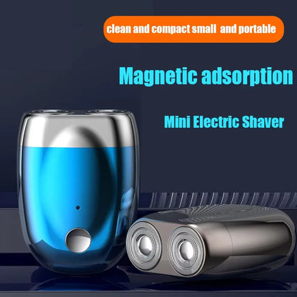 Mini rasoir électrique Double tête pour hommes, tondeuse à barbe Portable, rasoir de poche étanche IPX7