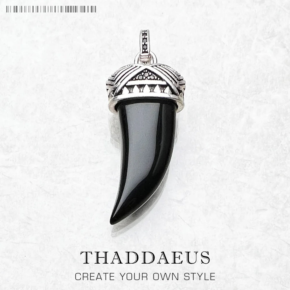 Pendentif Maori ethnique dent de tigre tout nouveau bijoux de mode en argent Sterling 925 Style européen cadeau pour femme et homme
