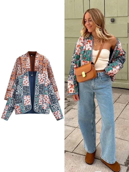 Q B ARISTOCRATIC Modèle: K552 Veste Femmes Imprimé Floral
