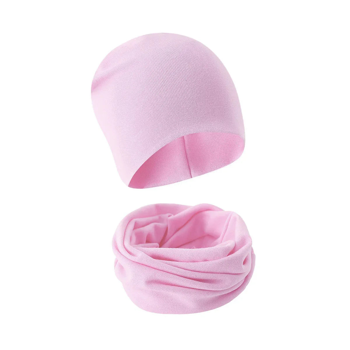 1-14Y automne hiver couleur unie doux chaud activités de plein air casquette écharpe pour filles et garçons infantile chapeaux ensemble enfants bonnets casquette