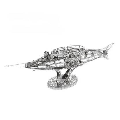 Puzzle 3D en métal, navire de guerre militaire 056, Corvette, bateau de vie, destructeur Nautilus, modèle d'assemblage, découpe Laser, jouets