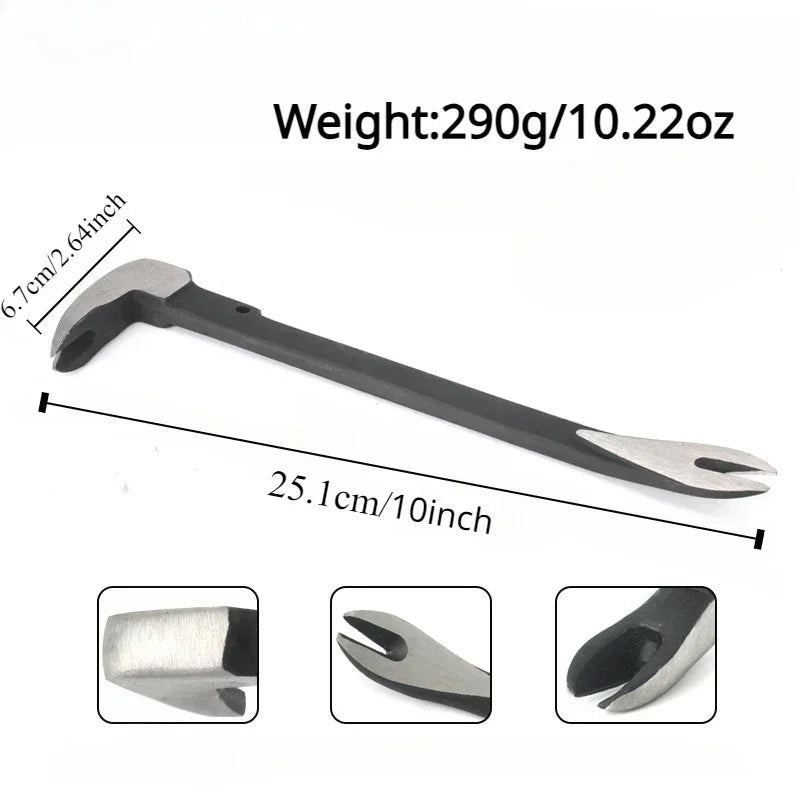 Mini Extracteur d'Ongles avec Pied de Serrage pour la Maison, Ensemble d'Outils de 8/10/12 Pouces, pour le Démontage et le Calcul