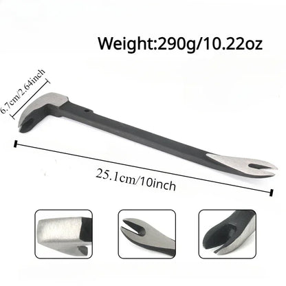 Mini Extracteur d'Ongles avec Pied de Serrage pour la Maison, Ensemble d'Outils de 8/10/12 Pouces, pour le Démontage et le Calcul