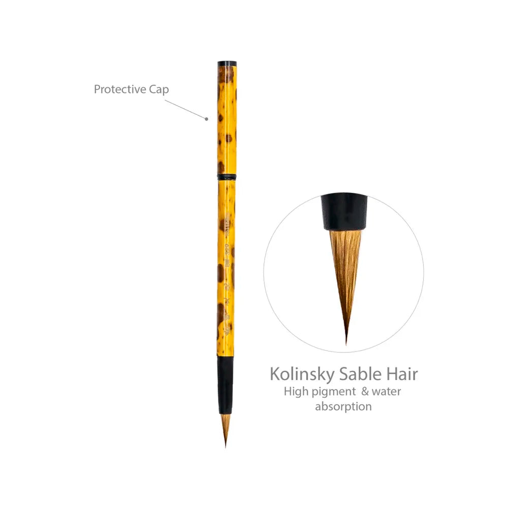 Artsecret-Pinceau de calligraphie portable pour petits personnages, encre d'interconnexion, peinture tative, Kolinsky, pinceau d'écriture à cheveux mélangés Nylong