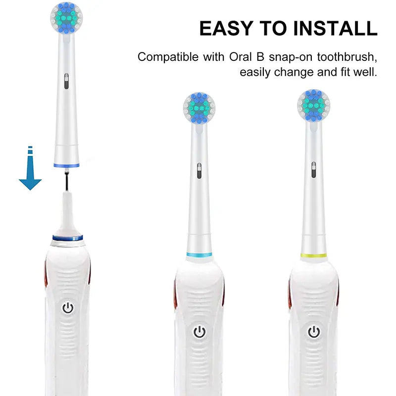 Tête de brosse à dents Compatible avec la brosse à dents électrique Oral b Braun, têtes de brosse de remplacement de précision pour Pro Smart Genius, Effici