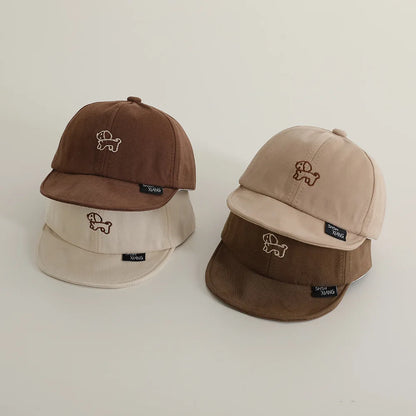 Casquette de baseball brodée de dessin animé pour enfants, casquettes à visière respirante, chapeau de chien mignon, garçons et filles, nouvelle mode, automne 2024