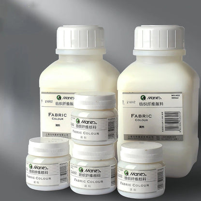 Bouteille d'assaisonnement textile en plastique, agent moyen, blanc laiteux, mélange acrylique, liquide, peinture d'art, fournitures professionnelles, 50 ml, 500ml