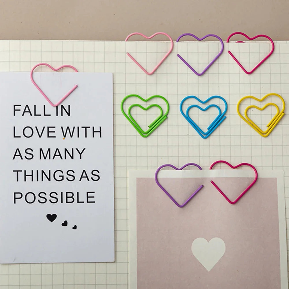 Trombones ajourés colorés, marque-page, cadeaux pour étudiants, fournitures scolaires et de bureau, 10 pièces