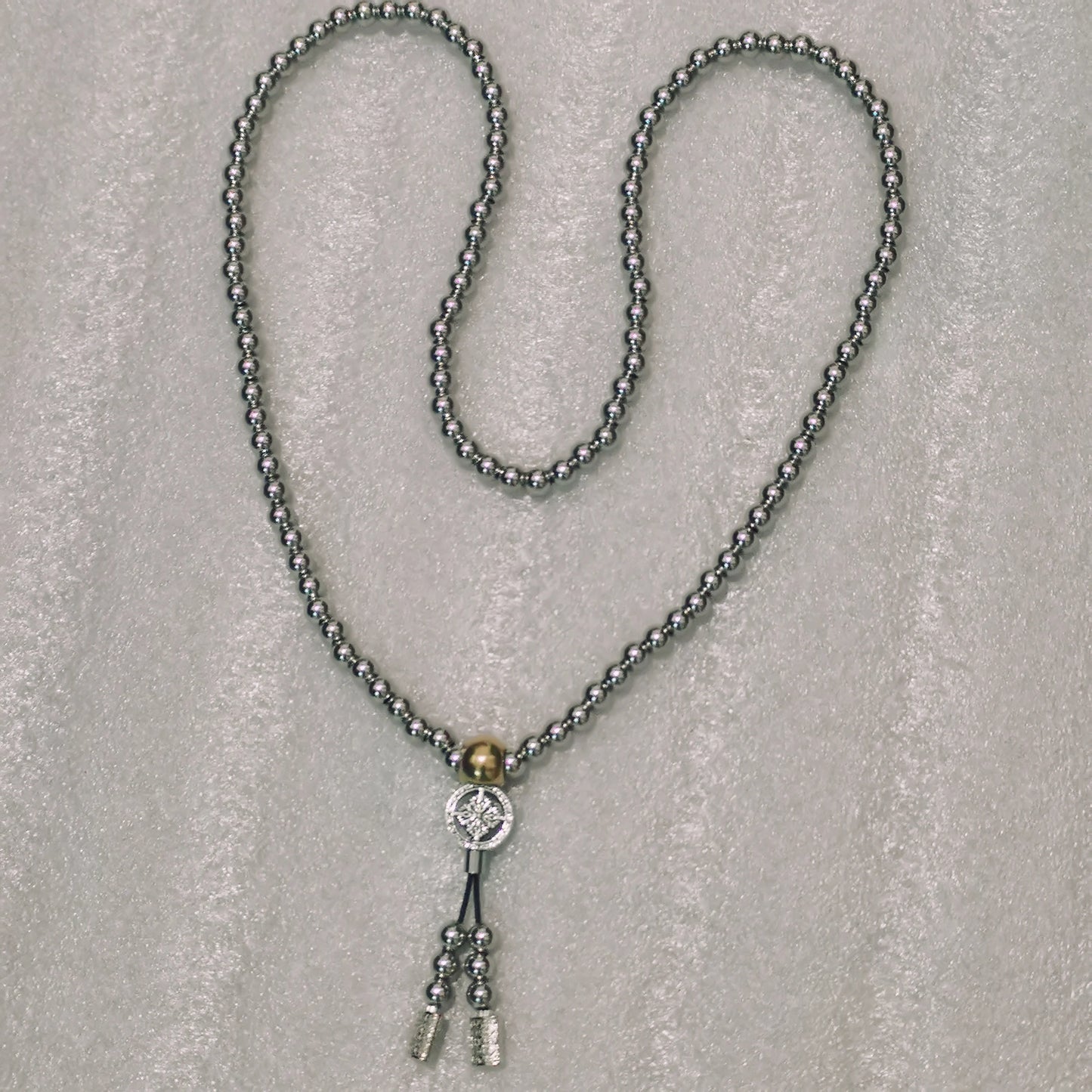 Bracelet et collier en acier au titane, perles de prière JOPrayer, auto-défense, taille, foi bouddha, pendentif croix, gadgets pour hommes, bijoux cadeaux