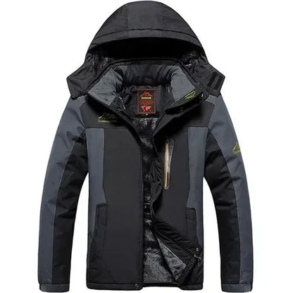 Coupe-vent homme grande taille 8XL 9XL veste d'hiver hommes imperméable coupe-vent velours chaud Parka manteau tourisme montagne neige pardessus