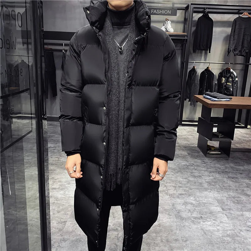 Grande taille 5XL hiver décontracté longue doudoune 2022 nouveaux hommes de haute qualité décontracté mode Parka hommes épais coupe-vent veste