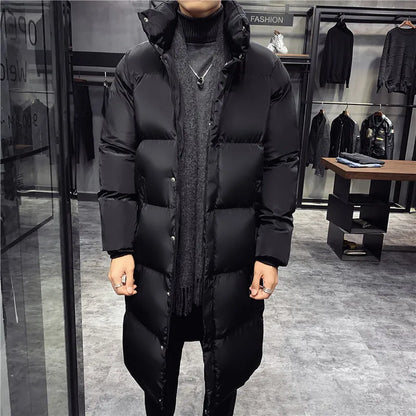 Grande taille 5XL hiver décontracté longue doudoune 2022 nouveaux hommes de haute qualité décontracté mode Parka hommes épais coupe-vent veste