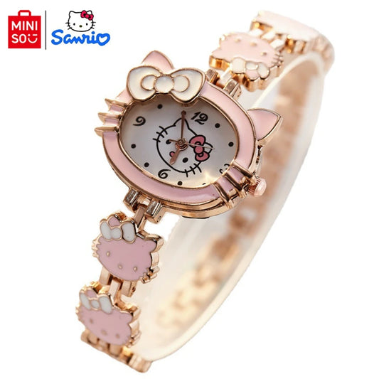 Hello Kitty  montre enfants décontracté  montres à Quartz rose