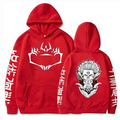 Jujutsu Kaisen Anime vêtements Satoru Gojo imprimer à capuche hommes sweat à capuche pour femme répandu Streetwear Harajuku Manga unisexe sweat