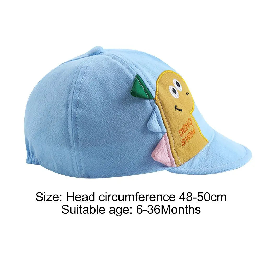 Casquette de Baseball en Maille pour Enfant, Chapeau de Soleil Ajustable, Motif Dinosaure de Dessin Animé, pour l'Extérieur, pour Bébé Garçon et Fille