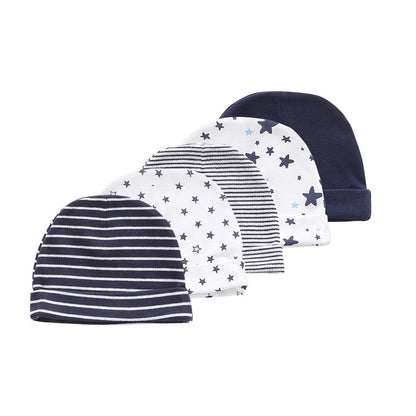 Kiddien'aime-Ensemble bonnet et gants pour nouveau-né, accessoires de vêtements pour bébé garçon, bonnets 100% coton, chapeau d'hôpital, mitaines trempées, 0-6M, lot de 10 pièces