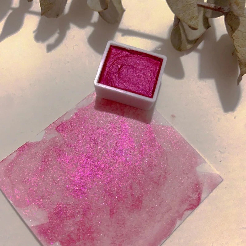 Ensemble de pigments d'interconnexion nacrés monochromes, fournitures d'art et de peinture, peinture à ongles, pigment décoratif solide, 2ml, 36 documents