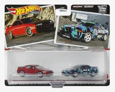 Hot Wheels-Ensemble de deux véhicules de culture de voiture Premium, Nissan, Chevrolet, Subaru, Iron Astronomical, Jouets pour enfants, Modèles pour garçons, Collection d'origine