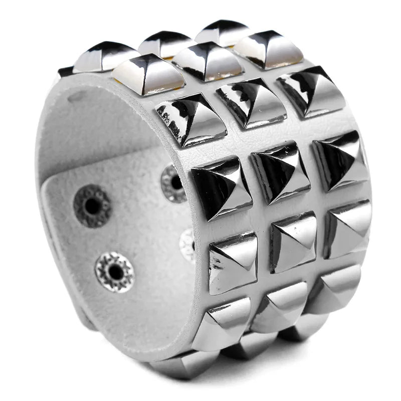 Nouveau Punk Hip-Hop gothique Bracelet à ongles Rivets décontracté Couple Bracelet fête nouvel an noël saint valentin cadeau d'anniversaire