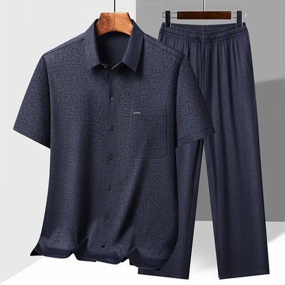 (Chemises + pantalons) printemps été coton lin chinois Tang costume hommes Style chinois Hanfu Tang costume ensemble