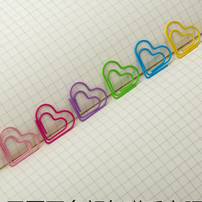 Trombones ajourés colorés, marque-page, cadeaux pour étudiants, fournitures scolaires et de bureau, 10 pièces