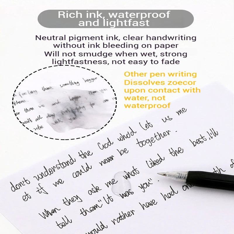 Stylos à encre Gel couleur zèbre JJ15  haute capacité rechargeable