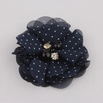 Mini fleurs artificielles en tissu mousseline de soie, 8 pièces, 2 pouces, 35 couleurs, pour Invitation de mariage, décoration de robe