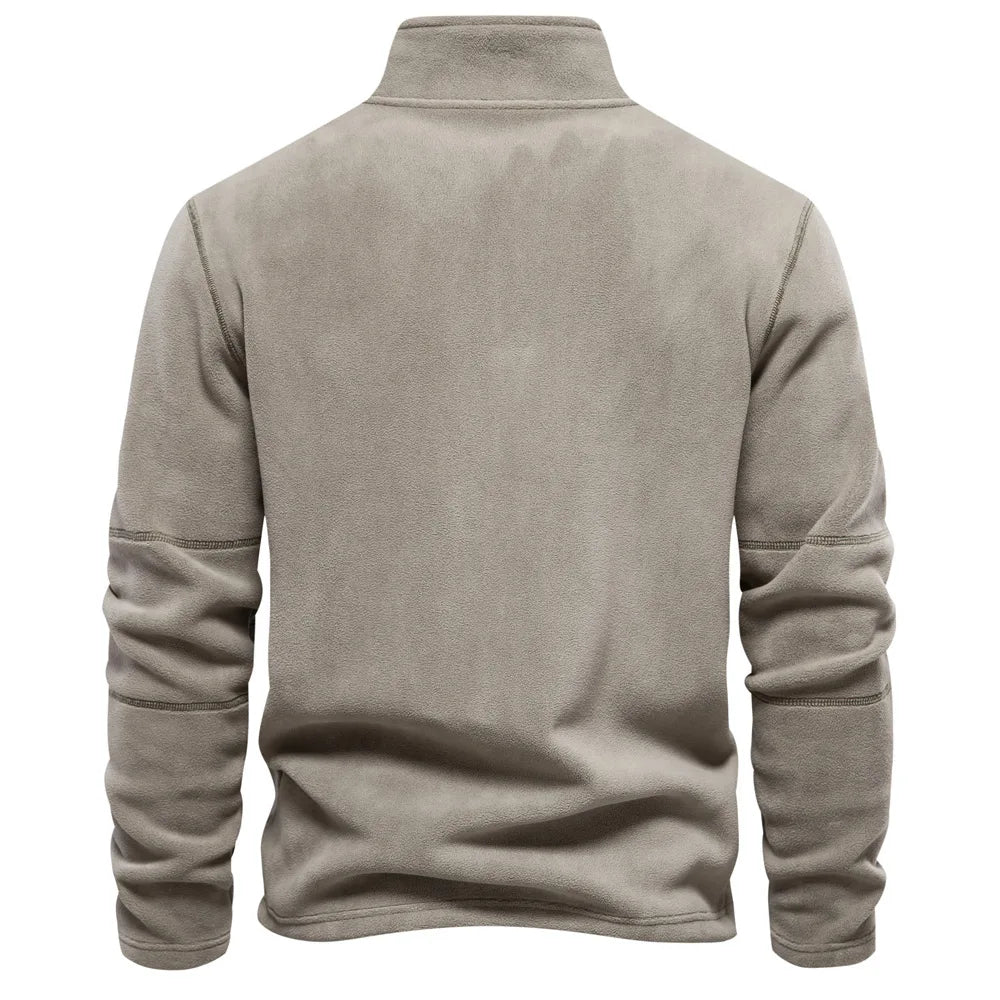 FGKKS 2023 sweat à capuche décontracté en plein air hommes chaud col à glissière haut de haute qualité conception sweat à capuche chaud hommes
