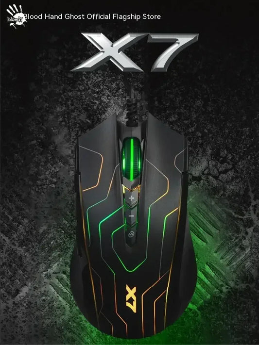 A4tech sanglant X7 série X89 souris de jeu filaire rvb PAW3212 Macro basse latence FPS Programmable bureau e-sports souris de jeu