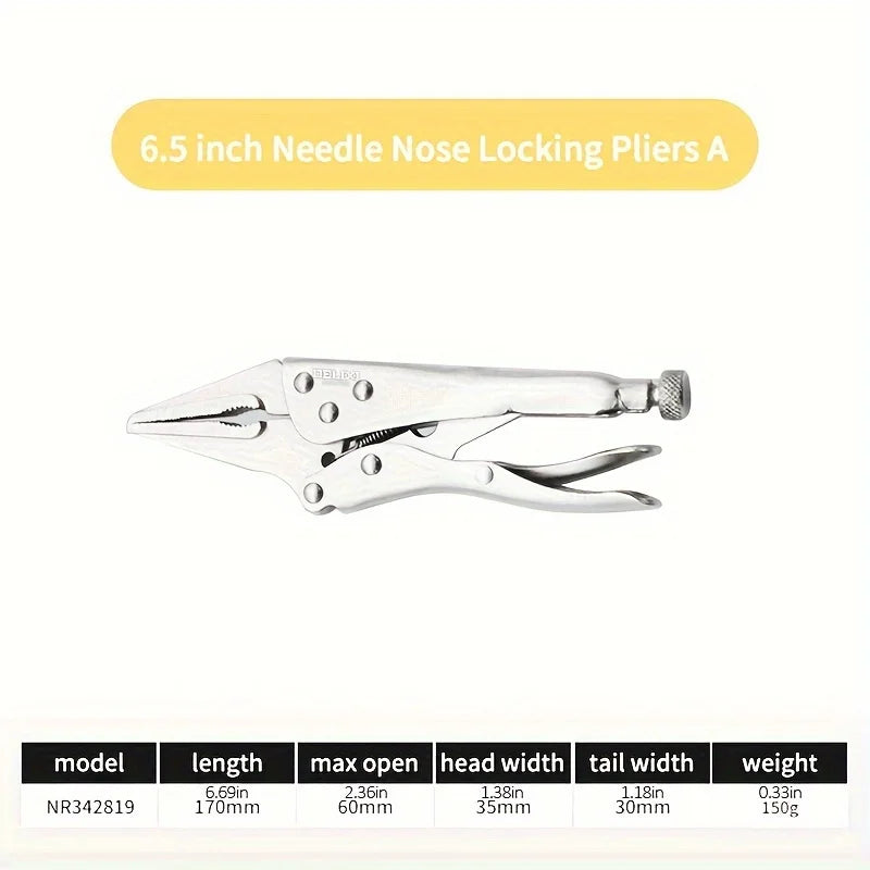 DELIXI – pince de verrouillage électrique de 5/6/7 pouces, pince de verrouillage à mâchoire incurvée, pince droite à Long nez, outils de soudage multifonctions