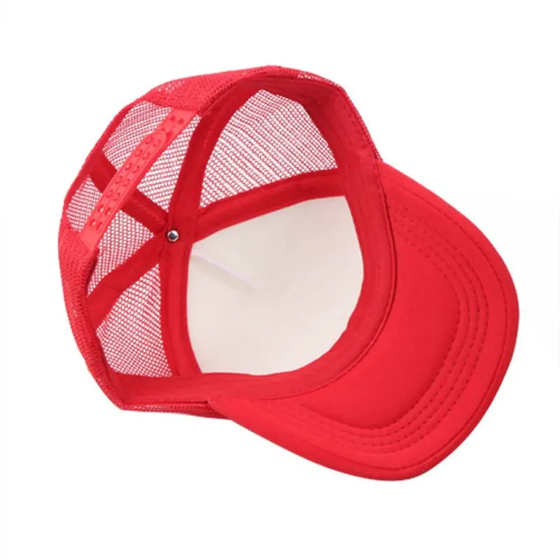Casquettes décontractées pour enfants garçons et filles casquette de baseball enfants casquettes de soleil respirant demi-maille toutes saisons unisexe réglable chapeau de camionneur
